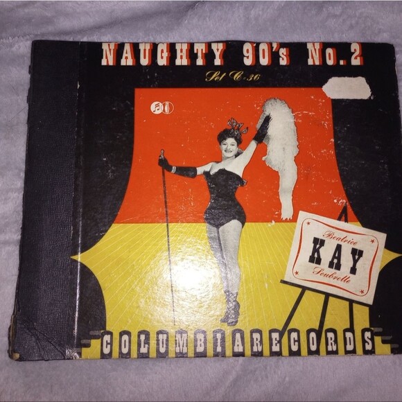 Naughty 90's No. 2 Beatrice Kay (Columbia C-36) Set of 4 Records Vintage 1940s - Picture 1 of 11